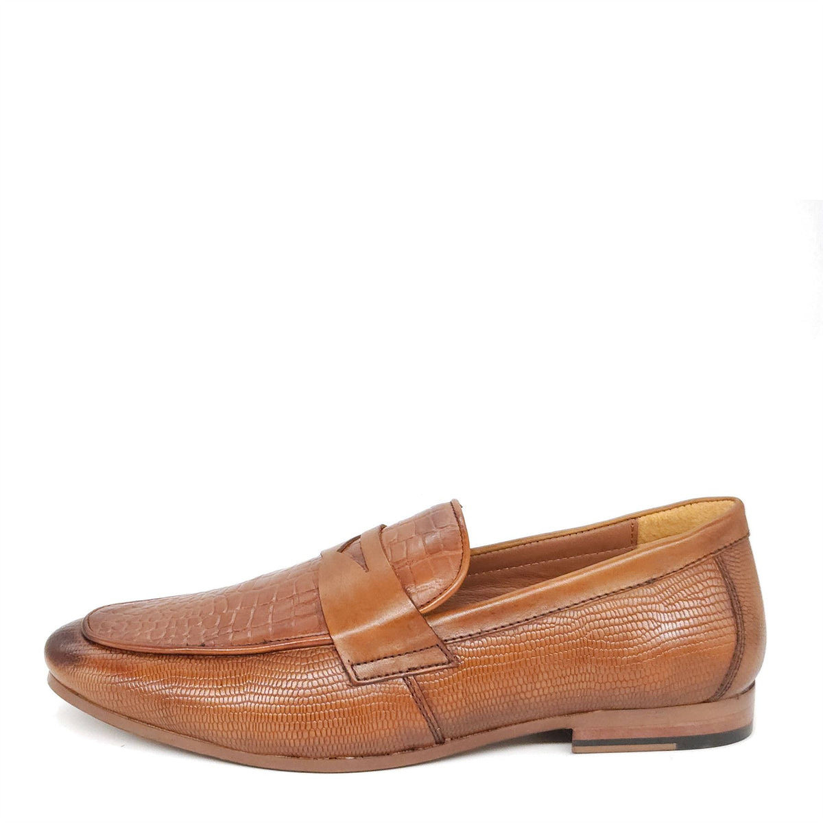 Sutton Textured Penny Loafers