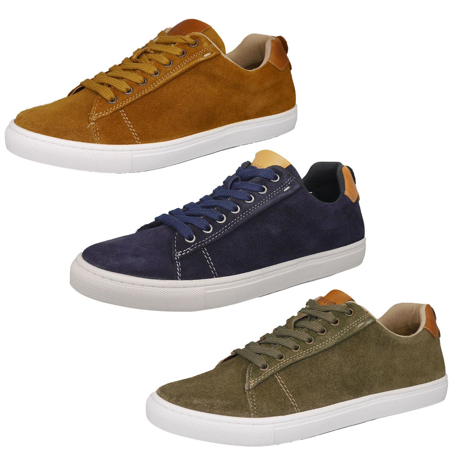 Romford Suede Smart Lace Up Trainers