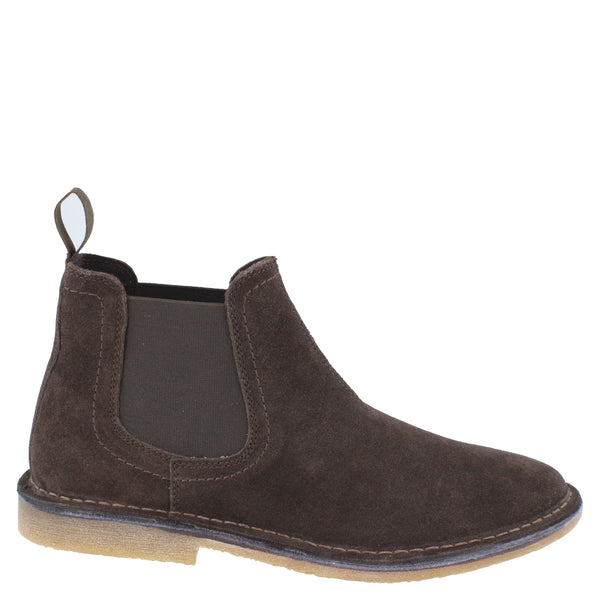 HX London Mojave Men's Suede Leather Pull On Desert Chelsea Boots