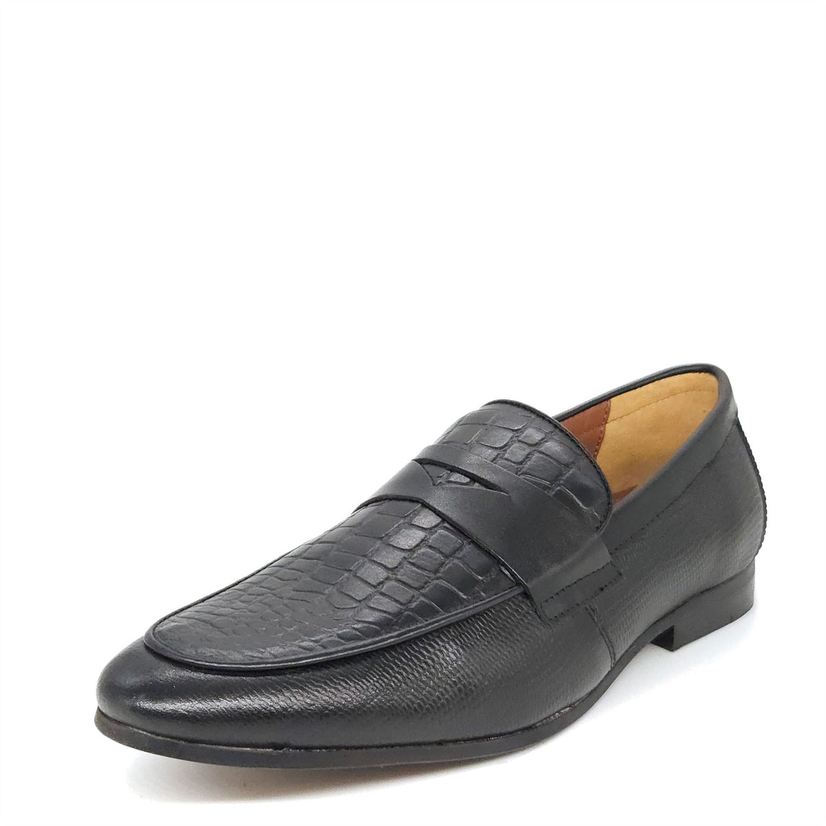 Sutton Textured Penny Loafers