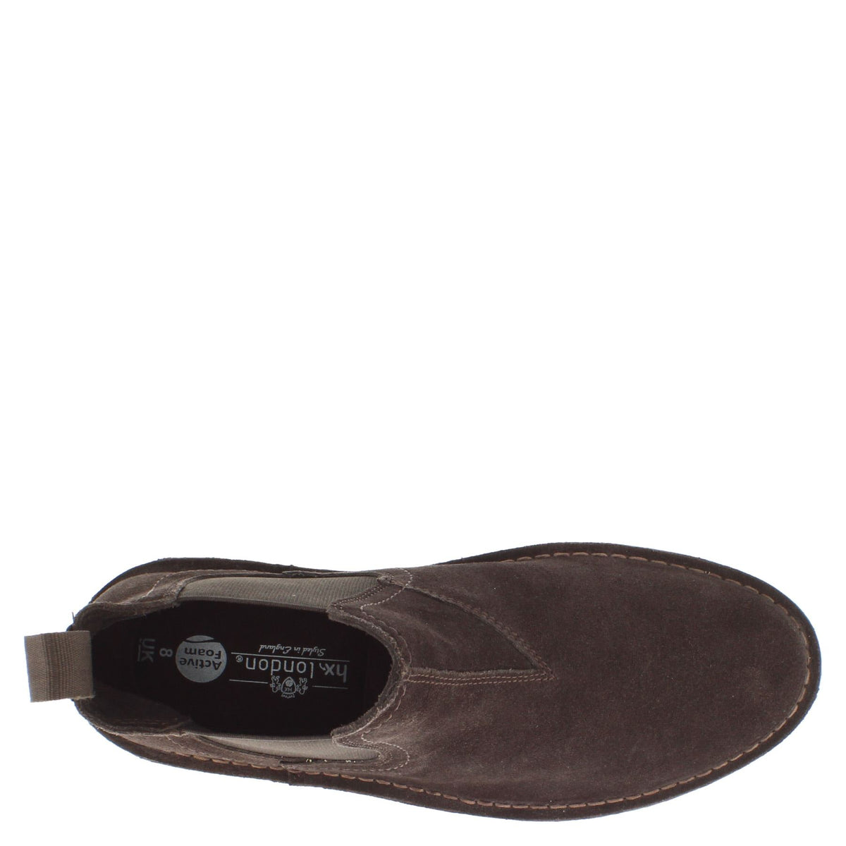 HX London Mojave Men's Suede Leather Pull On Desert Chelsea Boots