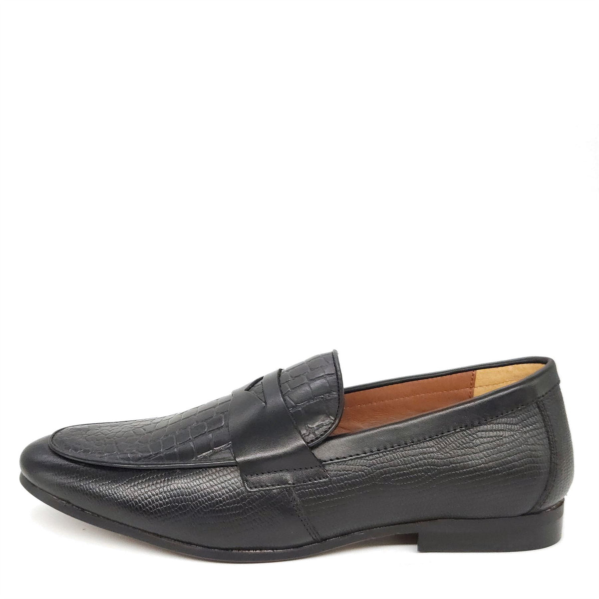 Sutton Textured Penny Loafers