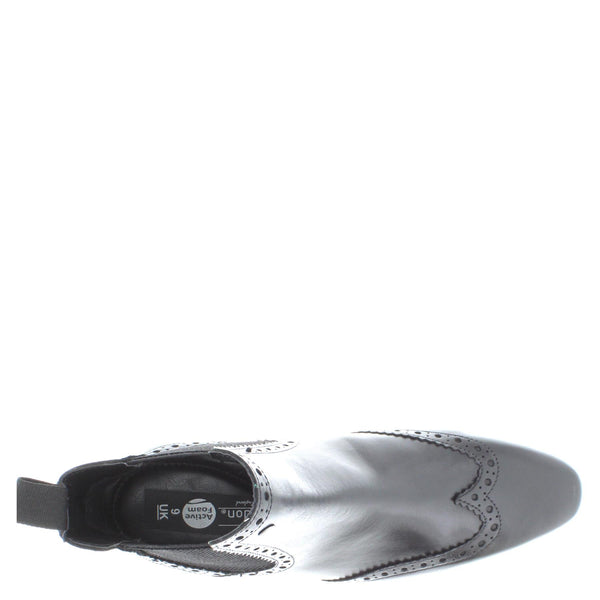 Harlow Leather Pointed Brogue Chelsea Boots