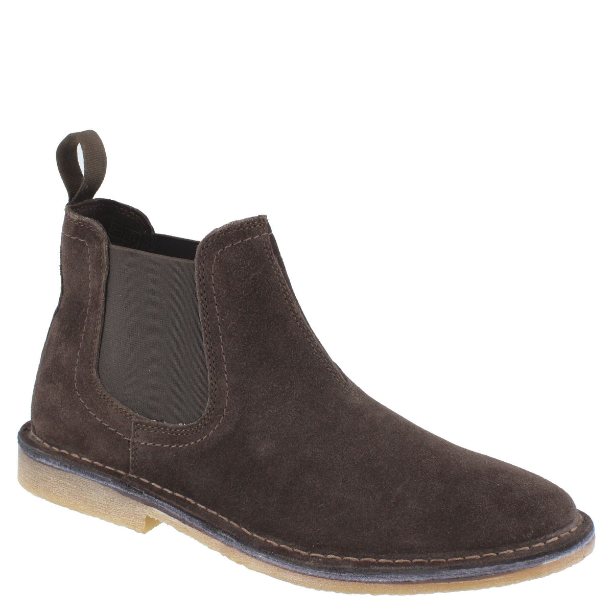 HX London Mojave Men's Suede Leather Pull On Desert Chelsea Boots