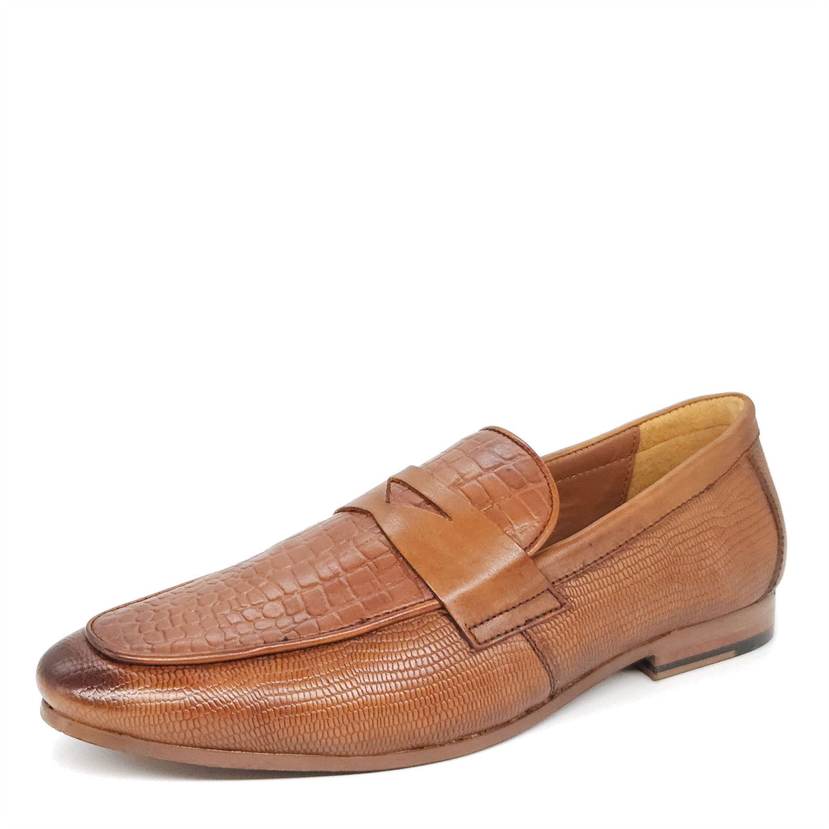 Sutton Textured Penny Loafers