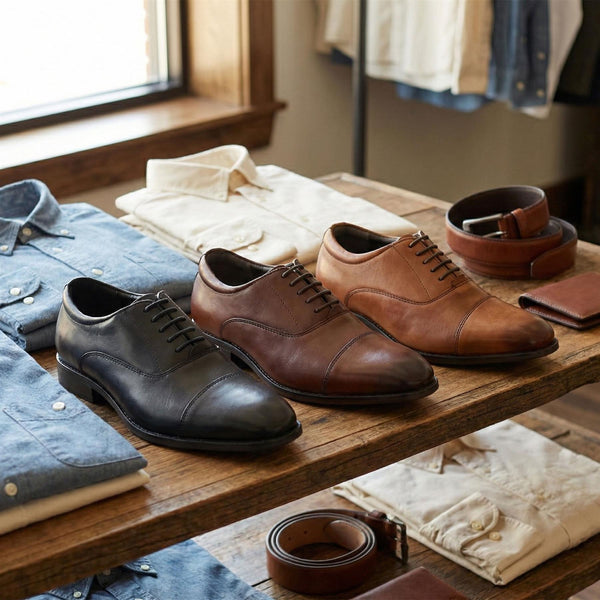 Charing Lace Up Cap Oxford Shoes