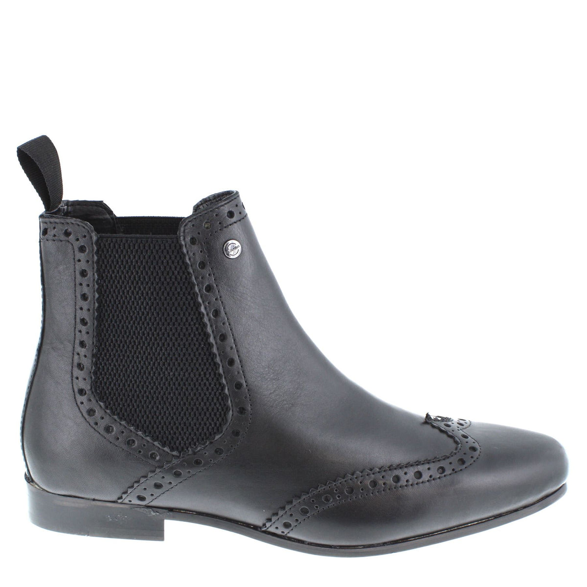 HX London Harlow Men's Leather Smart Pointed Toe Brogue Chelsea Boots