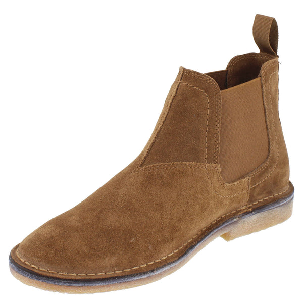 HX London Mojave Men's Suede Leather Pull On Desert Chelsea Boots