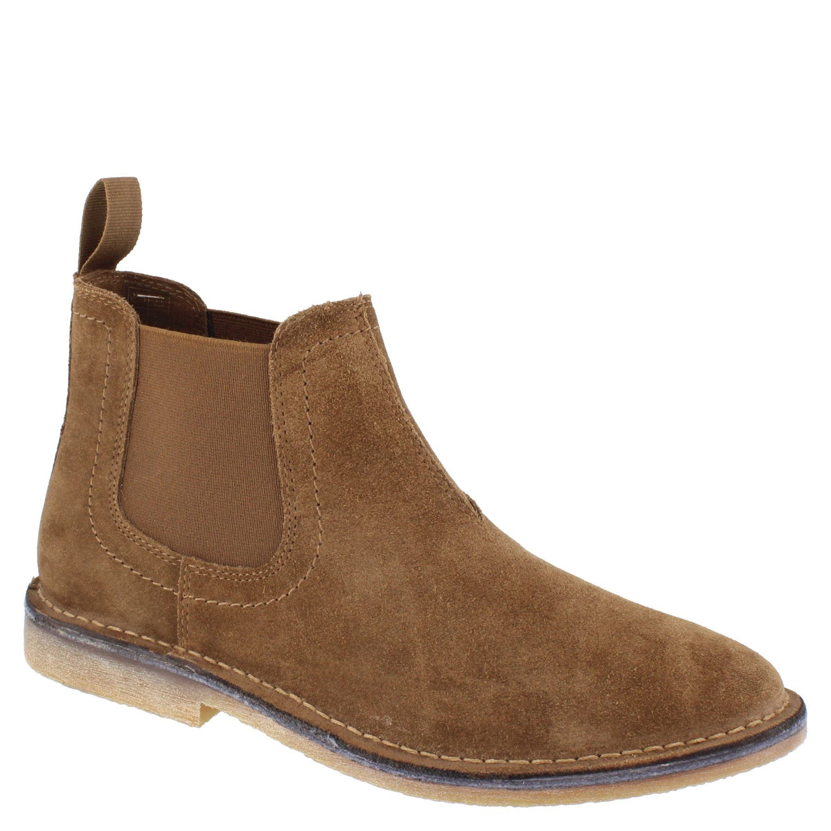 HX London Mojave Men's Suede Leather Pull On Desert Chelsea Boots