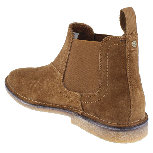 HX London Mojave Men's Suede Leather Pull On Desert Chelsea Boots