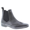 Harlow Leather Pointed Brogue Chelsea Boots