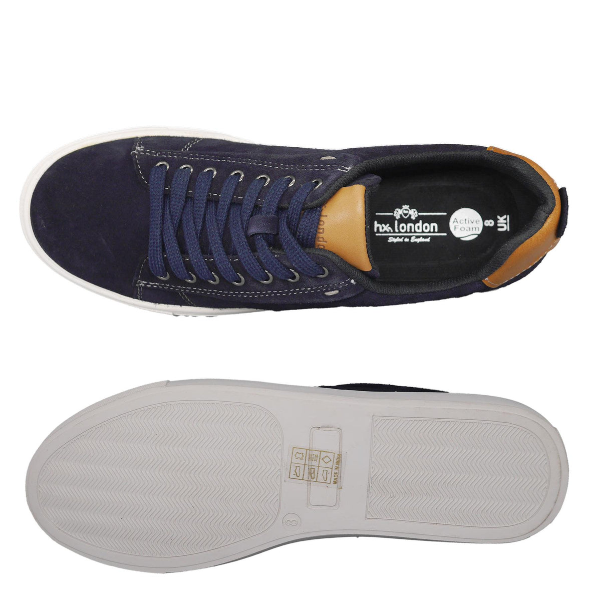 Romford Suede Smart Lace Up Trainers