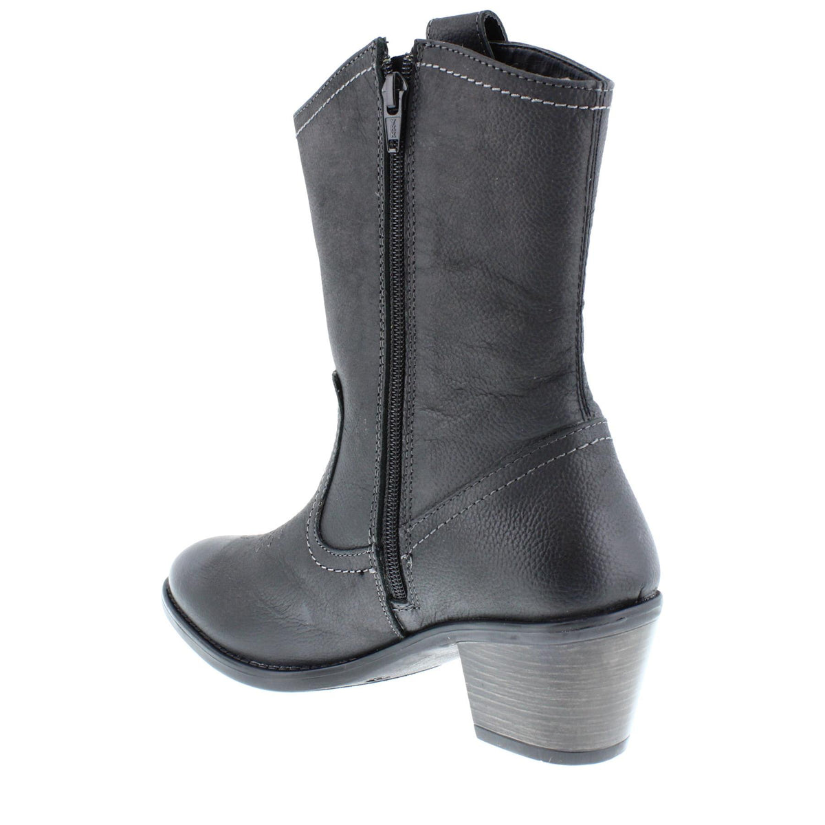 HX London Dallas Women's Leather Western Mid-Height Cowboy Boots