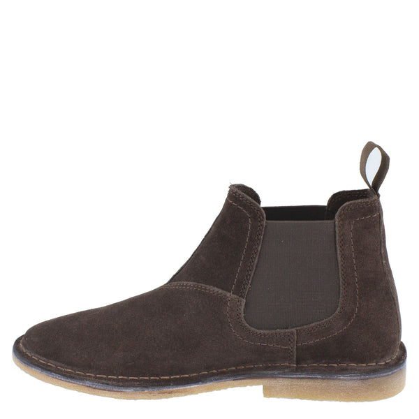 HX London Mojave Men's Suede Leather Pull On Desert Chelsea Boots