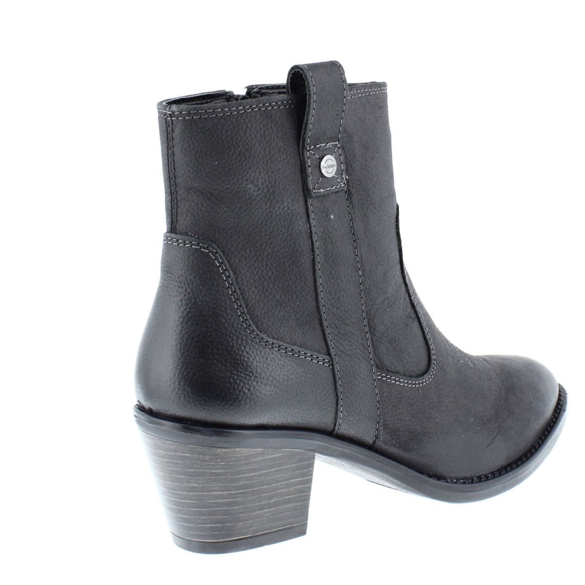 HX London Dakota Women's Leather Western Ankle Cowboy Boots