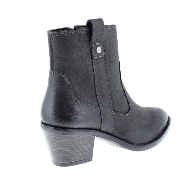 HX London Dakota Women's Leather Western Ankle Cowboy Boots