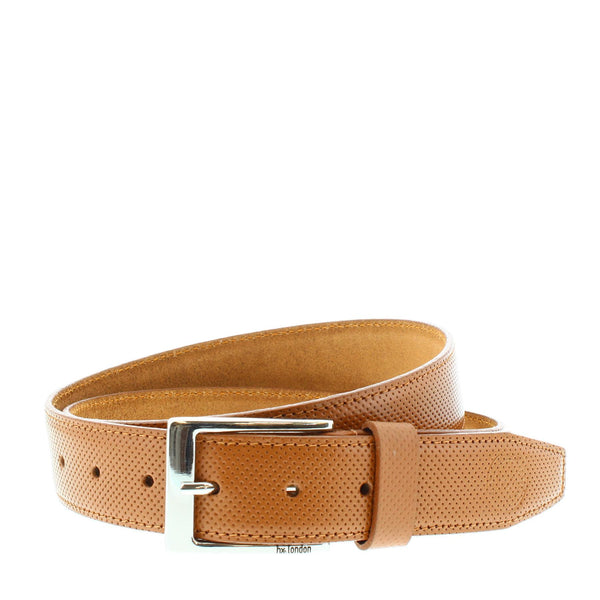 Panama Pinhole Detail Leather Belt