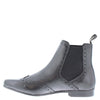 Harlow Leather Pointed Brogue Chelsea Boots