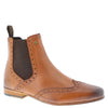 Harlow Leather Pointed Brogue Chelsea Boots