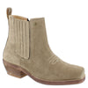 HX London Nashville Women's Suede Leather Square Toe Western Chelsea Boots