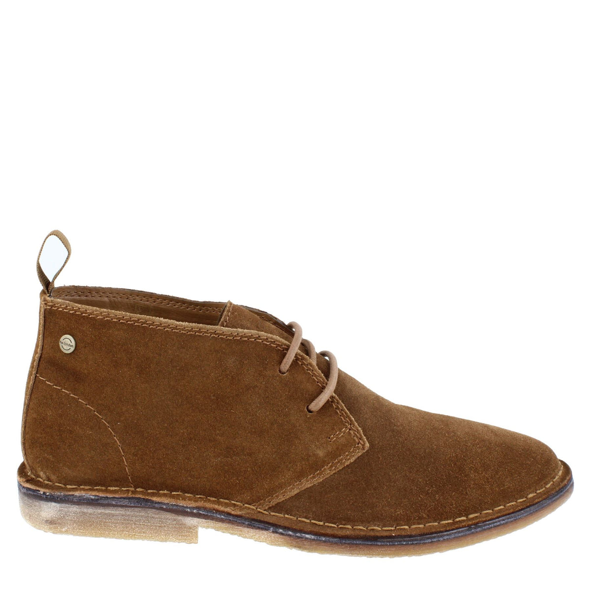 HX London Sahara Men's Suede Leather Lace Up Desert Boots