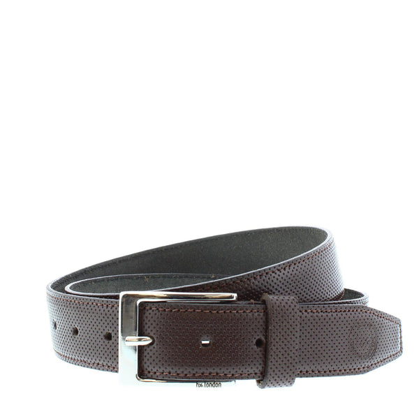 Panama Pinhole Detail Leather Belt
