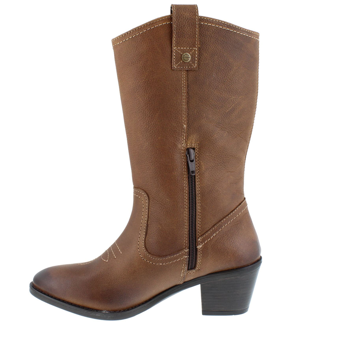 HX London Montana Women's Leather Western Cowboy Boots