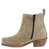 HX London Nashville Women's Suede Leather Square Toe Western Chelsea Boots